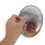 2Pcs Stainless Steel Round Shower Head Silver 360 Adjustable Rainfall 4