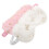 4Pcs Soft Plush Sleep Blindfold White Eye Mask Light Blocking for Rest 2