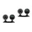 2Pcs ABS Auto Dashboard Compass Black Two-in-One Accurate Guide Ball 6