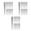 30Pcs Durable Silver Punk Rivets Studs for DIY Crafting Shoes Jackets 6