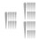 30Pcs Durable Silver Punk Rivets Studs for DIY Crafting Shoes Jackets 7