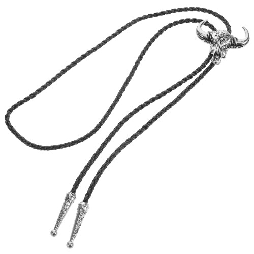 5Pcs Alloy Bolo Tie Adjustable Necklace Unisex 2