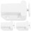 12Pcs Plastic Self Closing Push Latches for Kitchen Bathroom Cabinets 2
