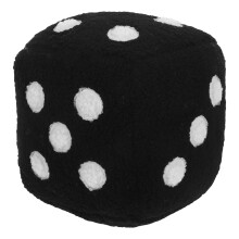 3Pcs Black Plush Throw Pillows Decorative Cushions for Kids Play
