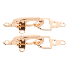 6Sets Golden Alloy Clothing Belt Buckles Versatile Coat Sweater Clips