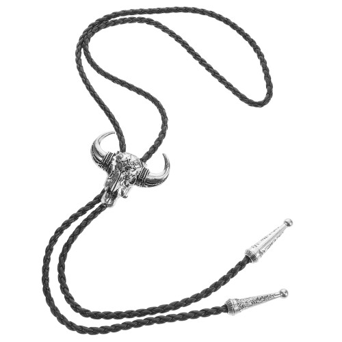 5Pcs Alloy Bolo Tie Adjustable Necklace Unisex 1