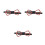 3Pcs Men's Wooden Bow Tie Hollow Pattern Adjustable Strap Multi Use 7