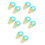 5Sets DIY Pompom Maker Set Plastic Fluff Ball Tool for Kids and Adults 8