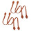 12Pcs Light Brown PU Purse Strap Replacement for Handbag Accessories 1