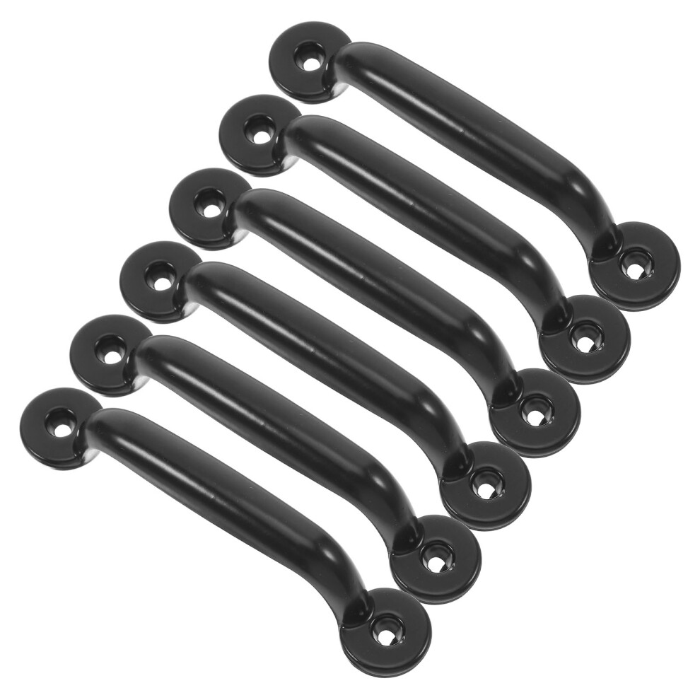 12Pcs Black Iron Drawer Handles Minimalist Vintage Metal Cabinet Pulls 3592210765857