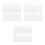 150Pcs White Plastic Key Tags Travel Keychain Label Holders 8