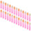 300Pcs Rosy Compact Acrylic Makeup Brushes for Eyeshadow and Lip 3