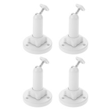 8Pcs White ABS Solar Panel Brackets with 360 Rotation for Outdoor Use