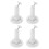 8Pcs White ABS Solar Panel Brackets with 360 Rotation for Outdoor Use 1