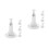 8Pcs White ABS Solar Panel Brackets with 360 Rotation for Outdoor Use 9