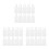 150Pcs White Plastic Key Tags Travel Keychain Label Holders 6