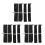 12Pcs Waterproof Black Car Windshield Cover for Ice Snow Easy Install 5