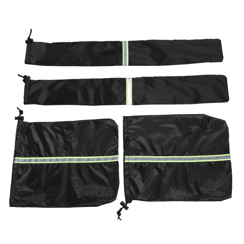 12Pcs Waterproof Black Car Windshield Cover for Ice Snow Easy Install 1