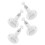 8Pcs White ABS Solar Panel Brackets with 360 Rotation for Outdoor Use 2