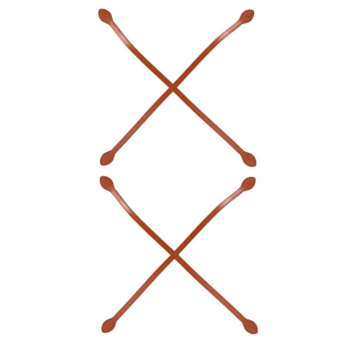 12Pcs Light Brown PU Purse Strap Replacement for Handbag Accessories 1