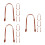 12Pcs Light Brown PU Purse Strap Replacement for Handbag Accessories 8
