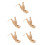 5Pcs Smasher Plantain Press for Home Kitchen Beige 5