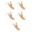 5Pcs Smasher Plantain Press for Home Kitchen Beige 9