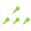 4Pcs Braille Learning Pens Green Tactile Writing Tool for Blind 7