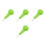 4Pcs Braille Learning Pens Green Tactile Writing Tool for Blind 10