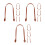 12Pcs Light Brown PU Purse Strap Replacement for Handbag Accessories 4