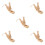 5Pcs Smasher Plantain Press for Home Kitchen Beige 8