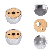 8Pcs Silver Closet Rod Support Zinc Alloy Pole Socket for Home Use