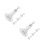 8Pcs White ABS Solar Panel Brackets with 360 Rotation for Outdoor Use 4