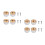 8Pcs Silver Closet Rod Support Zinc Alloy Pole Socket for Home Use 6