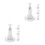 8Pcs White ABS Solar Panel Brackets with 360 Rotation for Outdoor Use 5