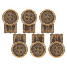 12Pcs Metal Jean Button Replacement No Sew Movable Clips for Pants