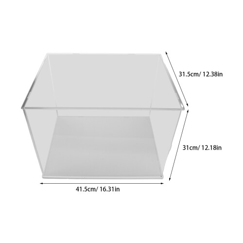 Clear Football Preservation Case Acrylic Dustproof Display 2