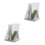 2Pcs Triangle Metal Wire File Folder Rack Black Adjustable Desk Sorter 6