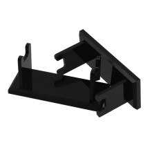 4Pcs Acrylic Men's Safety Razor Holder Black Waterproof Bathroom Stand
