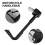 3Pairs Durable Aluminum Motorcycle Handlebars Black Handle Protector 1
