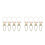8Pcs Beige Iron Triangular Fire Extinguisher Holder Wall Mount Bracket 6