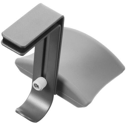 2Pcs Grey Headphone Rack Mount Desk Hook Holder for Large Headsets