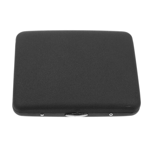2Pcs Black Metal Case for Women Portable Storage Container