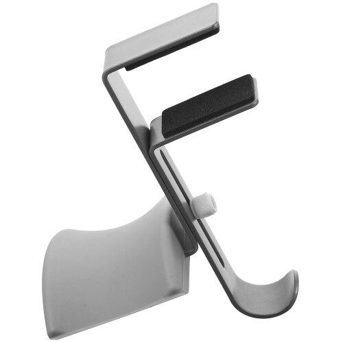 2Pcs Grey Headphone Rack Mount Desk Hook Holder for Large Headsets 2