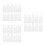 150Pcs White Plastic Key Tags Travel Keychain Label Holders 7