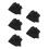 5Pcs Black Travel Elastic Luggage Covers Durable Suitcase Protector 6