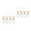 8Pcs Beige Iron Triangular Fire Extinguisher Holder Wall Mount Bracket 10