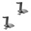 2Pcs Grey Headphone Rack Mount Desk Hook Holder for Large Headsets 9