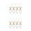 8Pcs Beige Iron Triangular Fire Extinguisher Holder Wall Mount Bracket 9