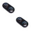 2Pcs High Precision Black Reptile Terrarium Hygrometer Thermometers 6
